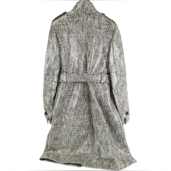 Akris Punto Lacquered Tweed Coat with Removable Insert - Picture 3 of 7